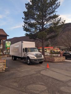 mountain movers front view truck